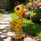 Metal Rooster Garden Statue Outdoor Chicken Decor Yard Art Decoration,Garden Sculptures for Backyard Patio Lawn Ornaments