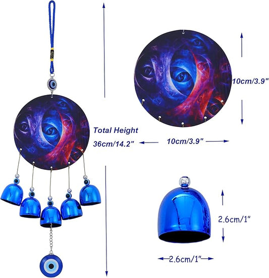 BWINKA Unique Wind Chimes for Outdoor Garden Home Hanging Decoration (Eye-CY9)