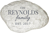 GiftsForYouNow Family Established Personalized Garden Stone, 11.5" W x 8.25" H x 2.5" D, Resin