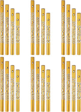 M METERXITY 24-Pack Wind Chime Tubes, 4 Sizes Aluminum Metal Wind Bell Empty Tubes for Outside/Adults Arts and Crafts/DIY [Yellow]