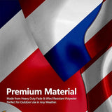 Costa Rica Costa Rican And Usa American Flag 3x5 Ft Double-Sided Printed Indoor/Outdoor Flag Polyester Fabric Decorative Banner With 2 Brass Grommets 3x5 Foot National Flags For Outside