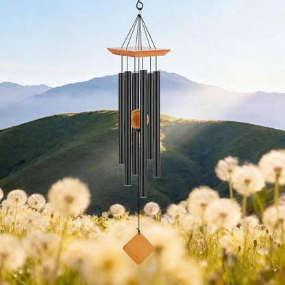 39" Deep Tone Large Wind Chimes for Outside Clearance, Memorial Sympathy Wind Chimes Outdoor for Porch Garden Yard Decor Patio,Sympathy Gifts for Loss of Loved One,Brown