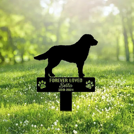 Custom Kuvasz Dog Metal Memorial Garden Stake Personalized Pet Grave Marker Name Sign Remembrance Stake Decor Sympathy Dog Loss,Outdoor Statues for Yard Garden Lawn Patio Pathway Grave Ornament.