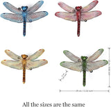 PROW® Metal Insect Ornament Hanging Colorful Dragonfly, Indoor Outdoor Metal Garden Statue Ornament, Spring Ornament for Gardening Enthusiasts