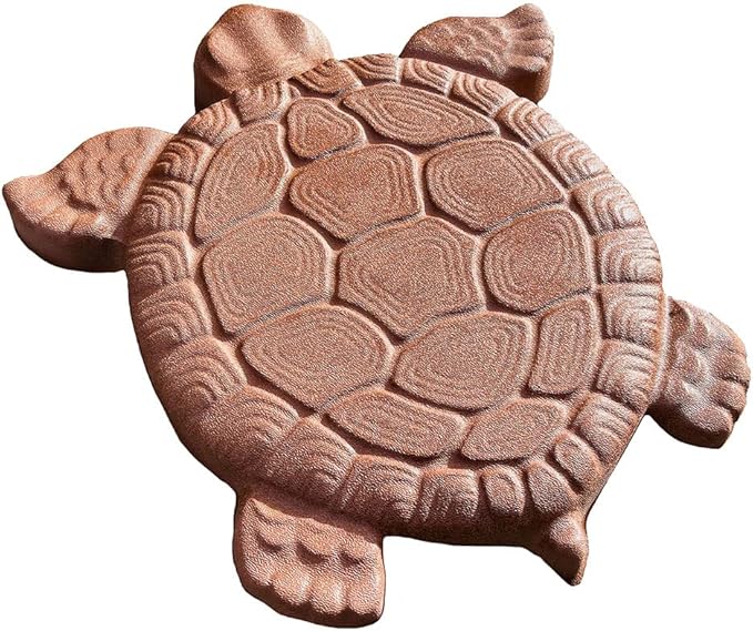 AUTUMN DIY Non-Slip Stepping Stones - Concrete Walkway Turtle Statue Mold, Textured for Garden Decor, Made in USA