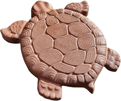 AUTUMN DIY Non-Slip Stepping Stones - Concrete Walkway Turtle Statue Mold, Textured for Garden Decor, Made in USA