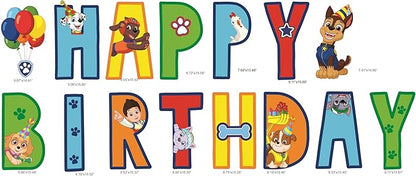 Paw Patrol Birthday Yard Signs with Metal Stakes, 16" Letters