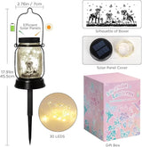Boxer Dog Gifts for Women/Men Boxer Dog Lovers Solar Lantern Mom Birthday, Mothers Day, Christmas Gifts, Solar Garden Decoration Outside for Yard, Patio,Backyard,Porch, Torches