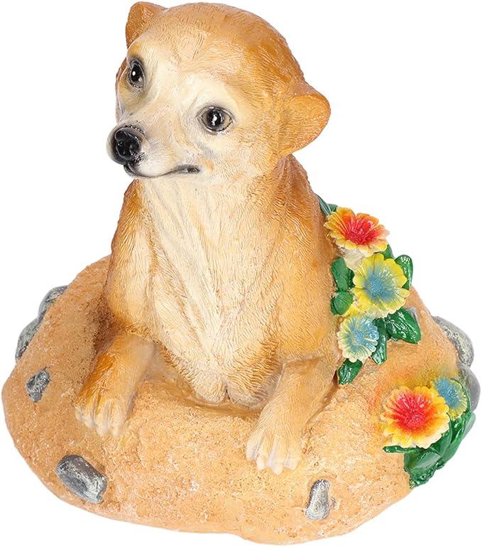 Garden Statue, Outdoor Animal Ornament, Lifelike Straw Hat Resin Decoration for Lawn Yard Flower Pot, Weather - Pastoral Style Garden Art