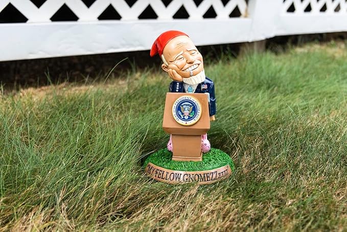 BigMouth Inc Sleepy Biden Garden Gnome Statue, Outdoor Lawn & Yard Figurine Sculpture Decorations, Funny Political Gag Gift