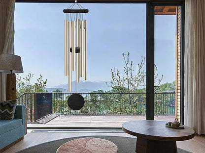 2 Pack Memorial Wind Chimes Outdoor,Garden Wind Chimes with 6 Aluminum Alloy Tubes and Hook,Memorial Wind Chimes for Home Decor Garden Patio Outdoor
