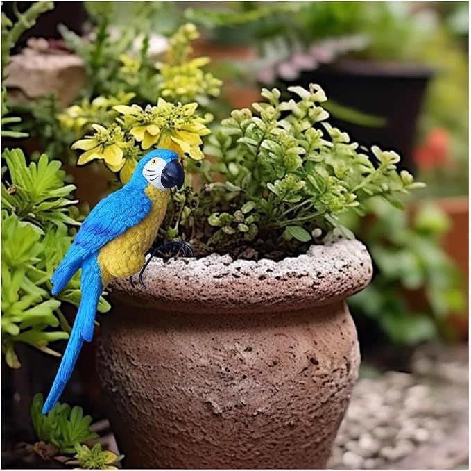 Garden Decor Resin Bird Statues Garden Decorative Sculptures Outdoor Decor Outdoor Decor(D)