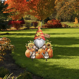 Briarwood Lane Gnome and Pumpkins Metal Art