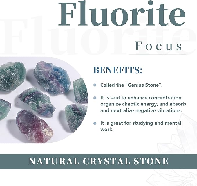 rockcloud Fluorite Raw Stones Wind Chime Home Garden Decoration Figurine