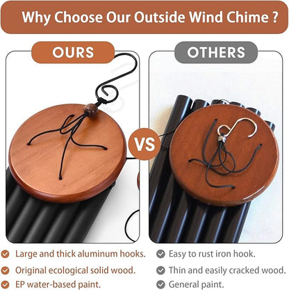 Wind Chimes, Wind Chimes for Outside with Upgraded Tube, Outdoor Windchime for Garden Yard Patio Decor, Unique Gift for Women Men