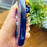 Mosaic Water Drop Evil Eye | The Thickest & Most Durable Glass Hanging Decor and Suncatcher | Positivity - Art - Charm | Indoor & Outdoor | Ojo Turco | Boho Protection Ornament | Turkish Nazar Amulet