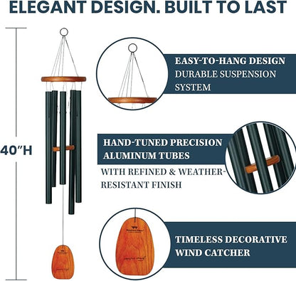 Woodstock Chimes Signature Collection, Chimes of Mozart, Large (40'') Wind Chimes for Outdoor, Patio, Home or Garden Décor (MGL)