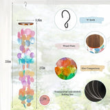 ASTARIN Capiz Shell Wind Chime for Outside 35” Seashell Wind Chimes, Handcrafted Rainbow Capiz Shells Windchime Coastal Style,Unique Outdoor Garden Decor Gift for Women Mother’s Day