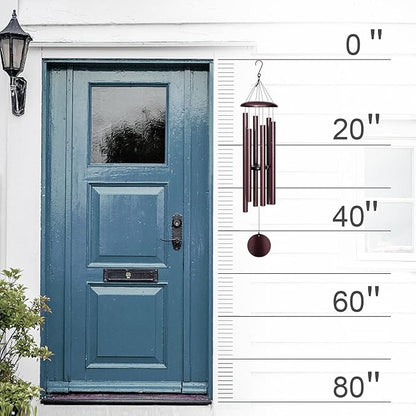 FDOCOI 45'' Large Wind Chimes for Outside with Deep Tone, Wind Chimes Outdoor Garden & Patio Hanging Décor, Sympathy Gifts. Bronze