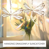 Dragonfly Crystal, Hanging Dragonfly Rainbow Maker Pendant for Windows Garden Wedding Car Decor
