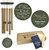 ASTARIN Personalized Memorial Wind Chimes, 30inch/36inch Memorial Wind Chimes, Custom Sympathy Gifts in Loving Memory of Dad/Mom, Condolences Wind Chime for Loss of Loved Ones(Produced in USA)