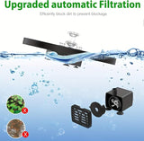 HEERTTOGO 1Pc 3.5W solar bird bath fountain pump with lights, solar panel kit water pump, suitable for ponds, bird feeders, gardens, outdoor decoration, DIY fountain landscaping, landscape design