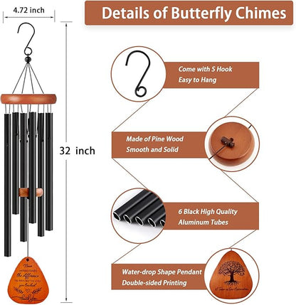 Thank You Gifts for Women Men, Thank You Wind Chimes Gifts, Appreciation Gift for Coworkers, Teacher, Boss, Nurse, Employee, Friend, Office, Pastor