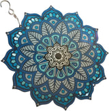 Hanging Wind Spinners Outdoor- Wind Spinner Outdoor Clearance,Mandala Flower Hanging Wind Spinner，Garden Decor,Spinners for Yard and Garden, (10 inch)