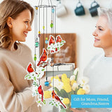 Cardinal Wind Chimes Gifts for Women Wind Chime, Wind Chimes for Outside, Cardinal Decor Thank You Gift for Mom Friend Sisters- Mother's Day, Birthday, Thanksgiving Day