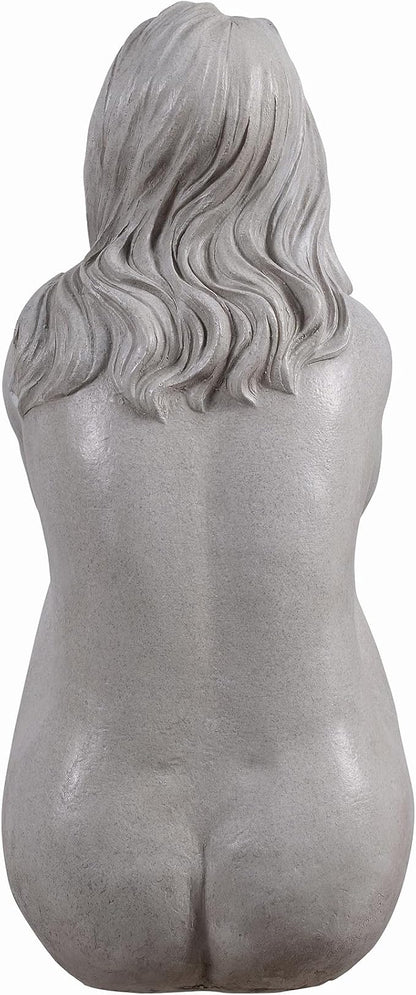 Hi-Line Gift Ltd. Thinking Lady Sculpture Resin Garden Statue