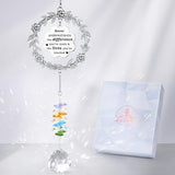 Retirement Gifts for Women, Sun Catcher Gift with Engraved Happy Retirement Message, Hanging Crystal Sun Catcher Ornament for Window Rainbow Maker, Appreciation Gift for Retired Teacher, Friends, Mom