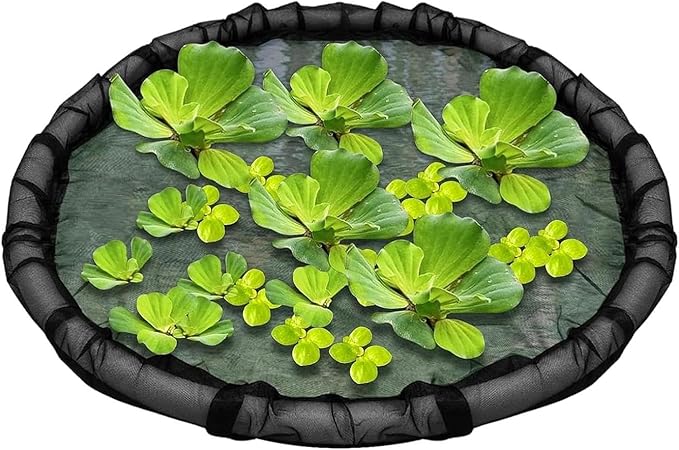 Floating Pond Corral Plant Rings - 90g 45 Cms, and Round Floating Plant Ring Fine Mesh Nets, Planters for Garden Pond Decoration Home | Outdoor Decors Maintaining Water Features Utilizations