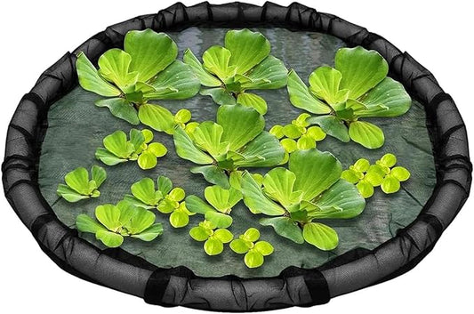 Floating Pond Corral Plant Rings - 90g 45 Cms, and Round Floating Plant Ring Fine Mesh Nets, Planters for Garden Pond Decoration Home | Outdoor Decors Maintaining Water Features Utilizations
