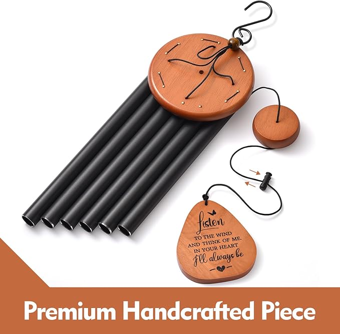 AMBOBE Memorial Wind Chimes for Loss of Loved One, Sympathy Wind Chimes Gift, Bereavement Gifts, Beautiful Outdoor Garden Decor with Soothing Melodic Tones