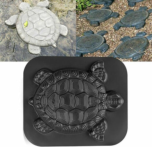Turtle Concrete Stepping Stone Mold, Cement Step Mold, Concrete Stepping Stone Molds Reusable, Turtle Molds for Garden Rock Walkway