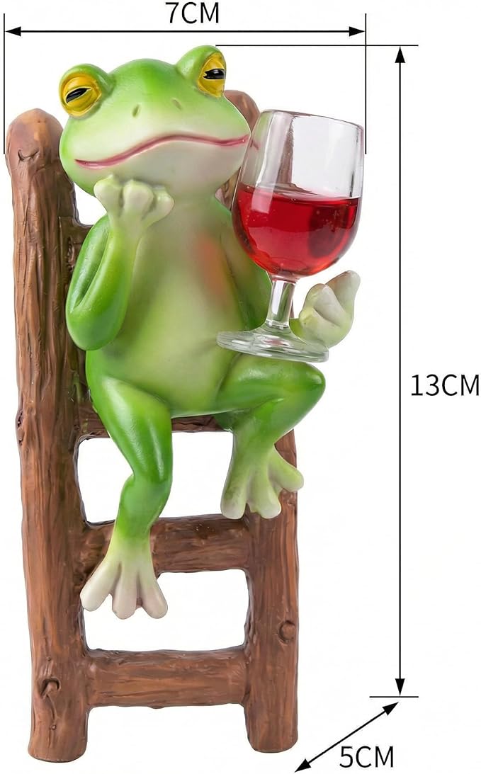 Frog Garden Decor - Mini Resin Frogs Figurines, Waterproof Garden Frogs Outdoor Decor for Patio,Flower Pot & Indoor Shelf,Funny Garden Decor Frog Ornament Gift for Plant Lovers