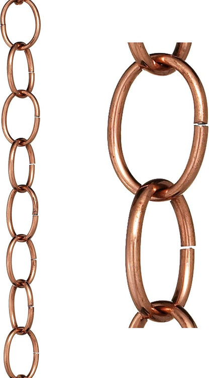 Good Directions 485P-8 Chain Link Rain Chain 8-1/2 Feet Long, 12 Large Figures, 100% Pure Copper