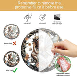 1PC Flower Fairy Acrylic Stained Glass Suncatcher Nature Round Flowers and Girls Suncatcher Hanging Decoration with Metal Chain-SunCatchers for Window Decor Outdoor Garden Decor Gift (B)