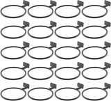 Wall Pot Holder Bulk 4in 20Pack Ring Plant Hanger, Metal Planter Hooks Wall Mounted Bracket Heavy Duty for Outdoor Indoor Black