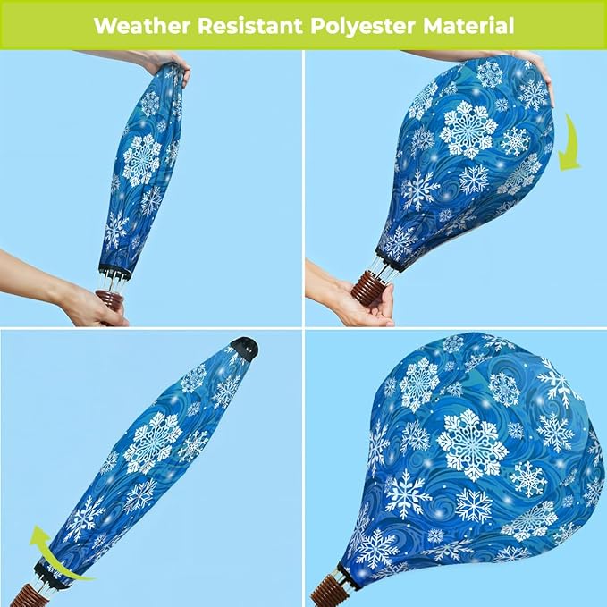 Briarwood Lane Let It Snow Snowflakes Hot Air Balloon Spinner