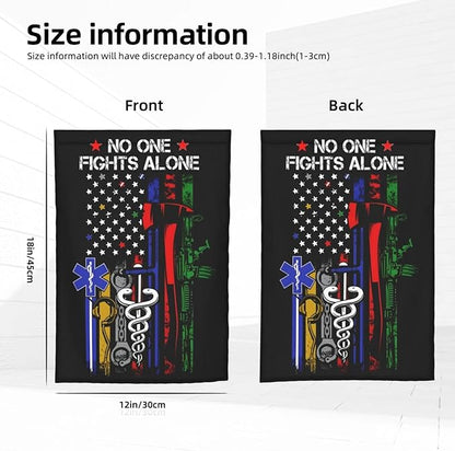No One Fights Alone Garden Flag Double Sided Vertical 12×18 Inch Banners Double Sided For Lawn Patio Yard Garden Home Outdoor Decor