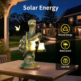 Solar Turtle Outdoor Large Garden Decor Statues 17in Tortoise Light Lantern for Yard,Patio,Balcony,Housewarming Birthday Gifts Mom Grandma Women