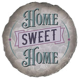 Magnolia Garden 10-Inch Home Sweet Home Decorative Stepping Stone – Teal & Purple Resin Garden Walkway Tile – Shabby Chic Floral Outdoor Accent – Housewarming Gift & Front Porch Welcome Decoration