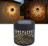 Decorative Solar Mandala Lights, 2026 Upgrade Outdoor Metal Solar Mandala Lights, Waterproof Mandala Theme Fence Light for Garden Backyard Post Patio Yard (1 Pcs)