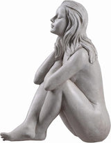 Hi-Line Gift Ltd. Thinking Lady Sculpture Resin Garden Statue