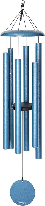 Corinthian Bells by Wind River - 56 inch Sky Blue Wind Chime for Patio, Backyard, Garden, and Outdoor Decor (Aluminum Chime) Made in The USA