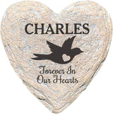 GiftsForYouNow Engraved Assorted Animals with Heart Memorial Heart Garden Stone, Bird Our