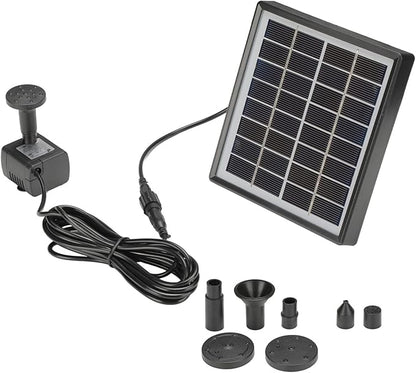 ZJchao Solar, Efficiency Panel Solar Fountain For Bird Bath Fountain Bird Bath Panel Kit For Outdoor Small Pond, Patio Garden and Fish Box