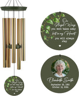 ASTARIN Customized Wind Chimes Memorial, Sympathy Gifts for Loss of Mom Dad Son, Grief Gifts for Women, Condolences Wind Chime Gift Idea, Wooden Windchime Deep Tone(Produced in USA)