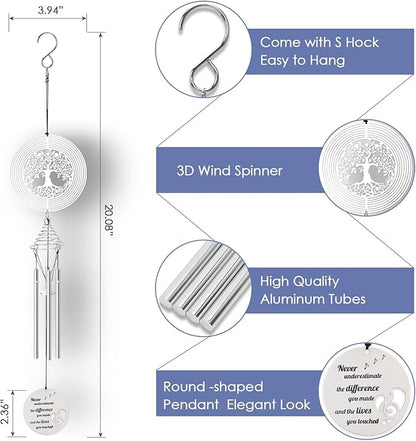Retirement Wind Chimes, Happy Retirement Gifts for Woman, Personalized Retired Gifts for Men, Coworker, Nurse, Boss, Doctors, Teacher V01